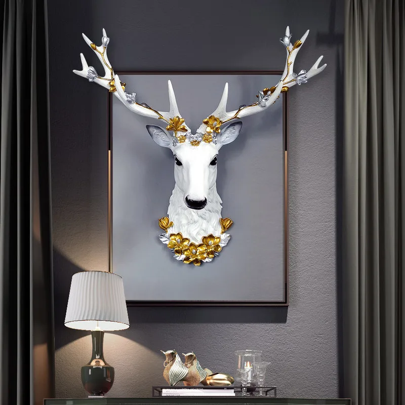 Big Deer Head Statue Home Decoration Accessories 3D Abstract Sculpture Wall Hang Decor Elk Statues Living Room Mural Art Craft
Big Deer Head Statue Home Decoration Accessories 3D Abstract Sculpture Wall Hang Decor Elk Statues Living Room Mural Art Craft