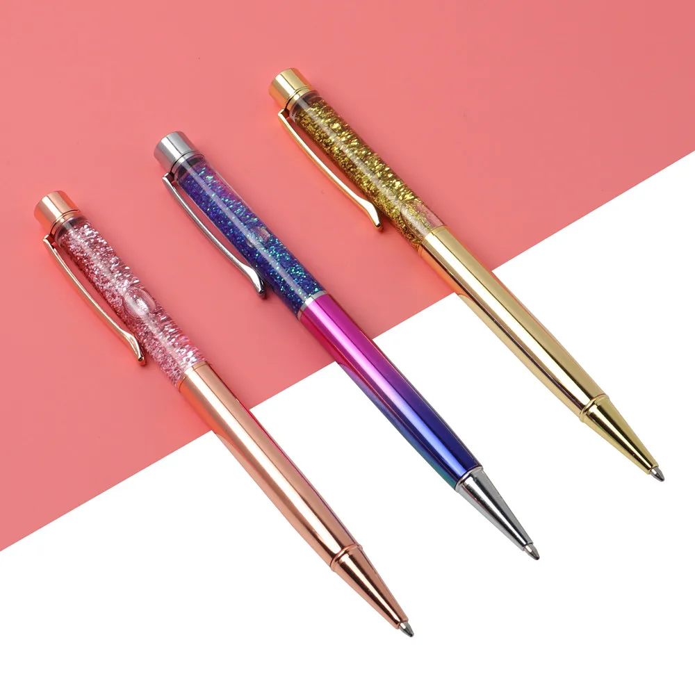 3PCS/LOT Creatively 0.7mm Luxury Ballpoint flow oil crystal Gold foil Metal Copper colorful high-grade gold powder quicksand pen
3PCS/LOT Creatively 0.7mm Luxury Ballpoint flow oil crystal Gold foil Metal Copper colorful high-grade gold powder quicksand pen