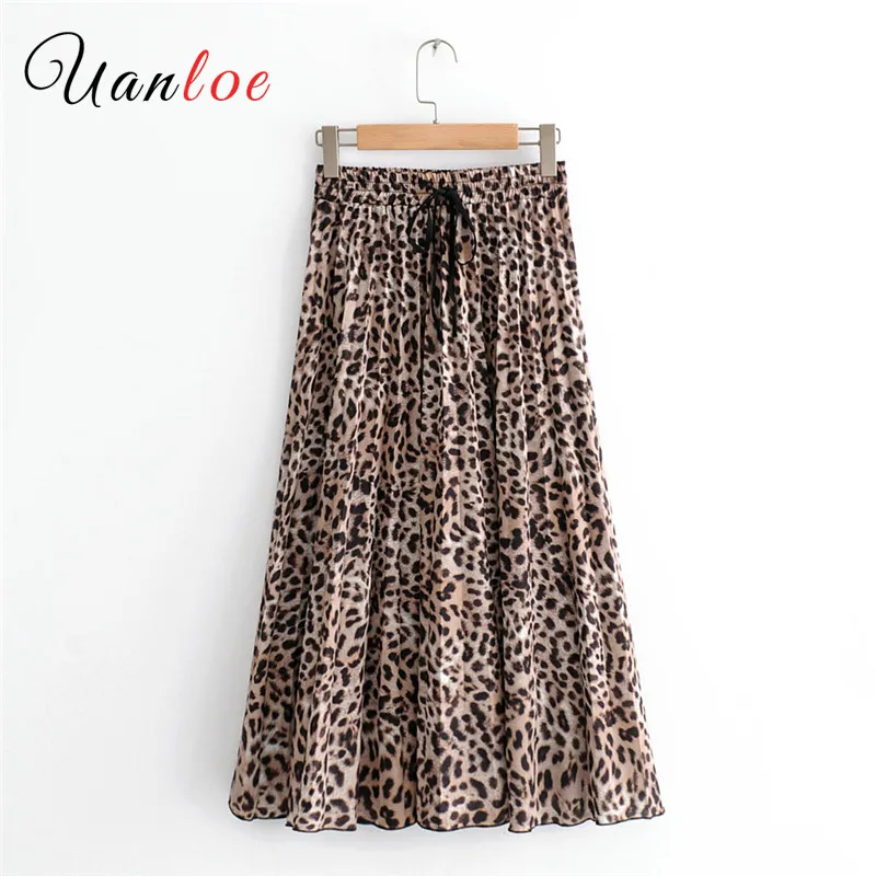 2019 Summer Vintage High Waist Lace Up Skirt Leopard Print Skirts Womens Punk Rock Korean Style Boho Streetwear Jupe Femme 
2019 Summer Vintage High Waist Lace Up Skirt Leopard Print Skirts Womens Punk Rock Korean Style Boho Streetwear Jupe Femme