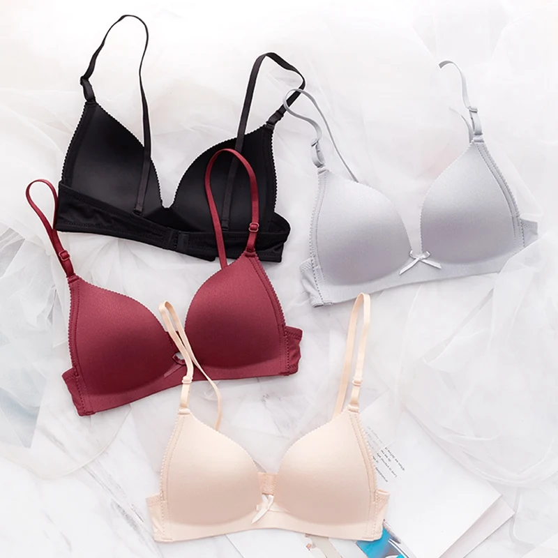 Ladies Wire Free Push Up Bras Solid Color Smooth Cross Beauty Back Bra French Bra Gathered Adjustable Bra Bralette For Women
Ladies Wire Free Push Up Bras Solid Color Smooth Cross Beauty Back Bra French Bra Gathered Adjustable Bra Bralette For Women
