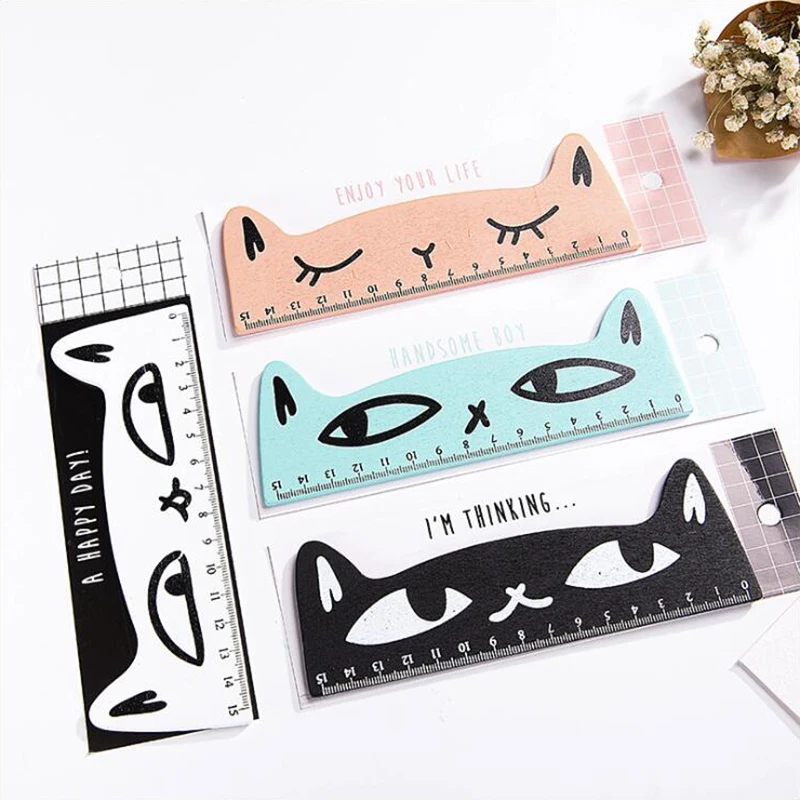 Wooden Material Colored Cats Shape Ruler Creative Office Stationery and School Supplies 15cm Length 1PCS/Set
Wooden Material Colored Cats Shape Ruler Creative Office Stationery and School Supplies 15cm Length 1PCS/Set