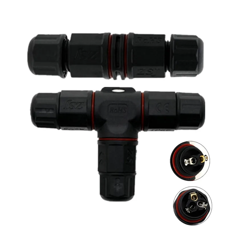 CLAITE 2Pin 3Pins Cable T Straight Shape Waterproof Wire Connecting Electrical Connector for Outdoor LED Lighting Product
CLAITE 2Pin 3Pins Cable T Straight Shape Waterproof Wire Connecting Electrical Connector for Outdoor LED Lighting Product