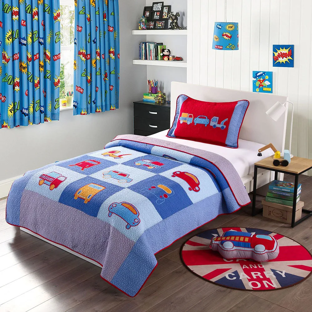 CHAUSUB Kids Bedspread Cotton Quilt Set Boys Coverlet 2pcs Car Applique Quilts Patchwork Quilted Bed Cover Twin Size Blanket
CHAUSUB Kids Bedspread Cotton Quilt Set Boys Coverlet 2pcs Car Applique Quilts Patchwork Quilted Bed Cover Twin Size Blanket