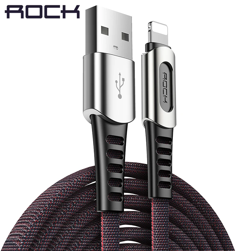 ROCK Zinc Alloy Cable For iPhone XS Max XR X XS 8 7 iPad Nylon Braided Data Sync Phone USB Charging Cable for lighting Cord
ROCK Zinc Alloy Cable For iPhone XS Max XR X XS 8 7 iPad Nylon Braided Data Sync Phone USB Charging Cable for lighting Cord