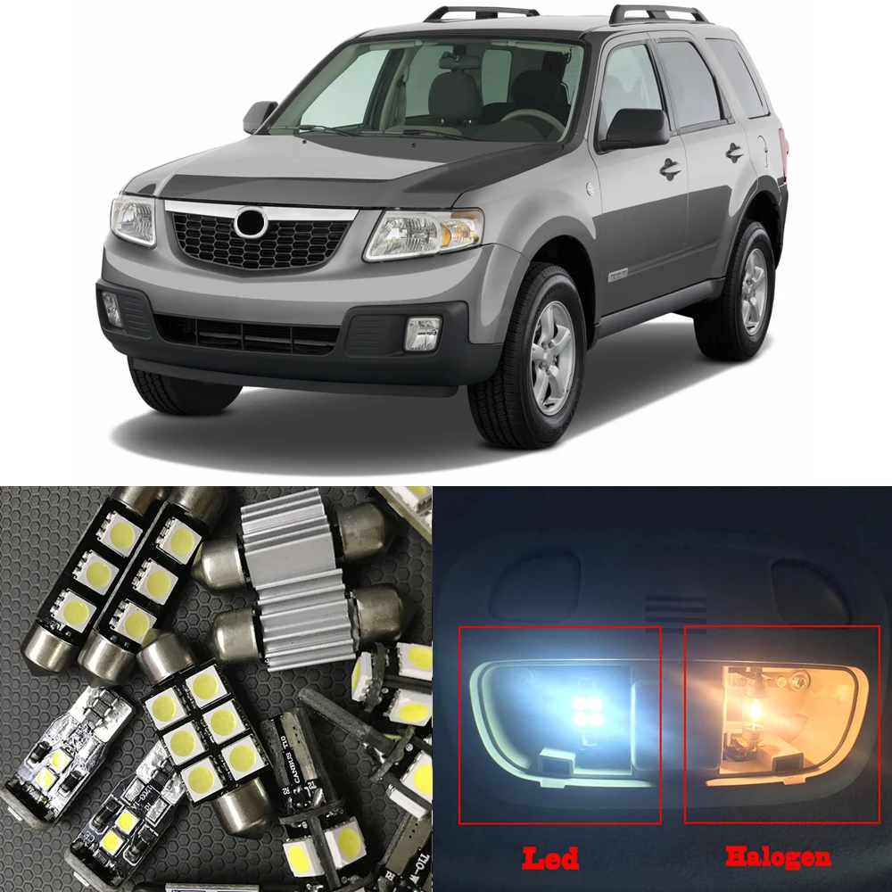 12pcs Bright White Auto LED Light Bulbs Interior Kit For 2001 2002 2003 2004 2005 2006 Mazda Tribute Map Dome License Plate Lamp
12pcs Bright White Auto LED Light Bulbs Interior Kit For 2001 2002 2003 2004 2005 2006 Mazda Tribute Map Dome License Plate Lamp