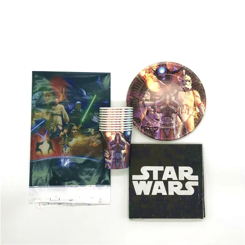 41PCS/lot Star Wars Baby Shower Disposable Cup Plate Napkin Children Boy Birthday Party House Moving Tissue Tablecloth Supply
41PCS/lot Star Wars Baby Shower Disposable Cup Plate Napkin Children Boy Birthday Party House Moving Tissue Tablecloth Supply