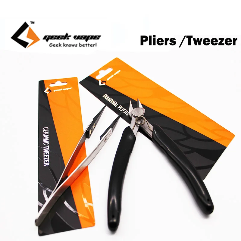 Originla Geekvape Ceramic Tweezer Diagonal Pliers atomizers cigarette tool VAPE DIY make wire Electrical Wire Cable Cutters
Originla Geekvape Ceramic Tweezer Diagonal Pliers atomizers cigarette tool VAPE DIY make wire Electrical Wire Cable Cutters