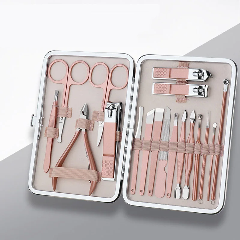 18Pc Manicure Tools Nail Clipper Nipper Professional Manicure Tool Set Travel Pedicure Tool Kit With Case Nail Art Trimming Tool
18Pc Manicure Tools Nail Clipper Nipper Professional Manicure Tool Set Travel Pedicure Tool Kit With Case Nail Art Trimming Tool