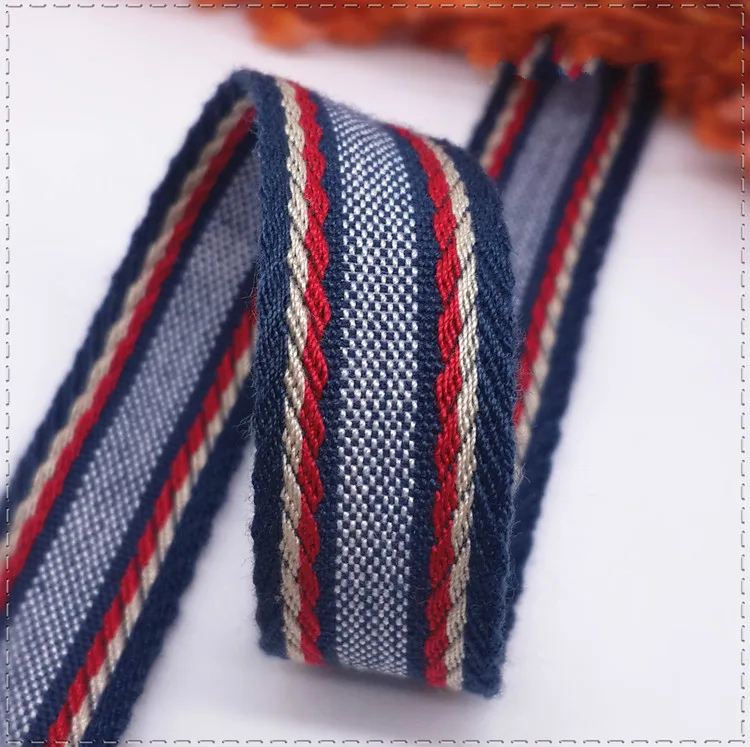 1CM 3/8" Navy Blue Bottom Red White Stripes Printing Sewing Clothing Belt Ribbon DIY Hair Accessories Decoration Supplies 1meter
1CM 3/8" Navy Blue Bottom Red White Stripes Printing Sewing Clothing Belt Ribbon DIY Hair Accessories Decoration Supplies 1meter