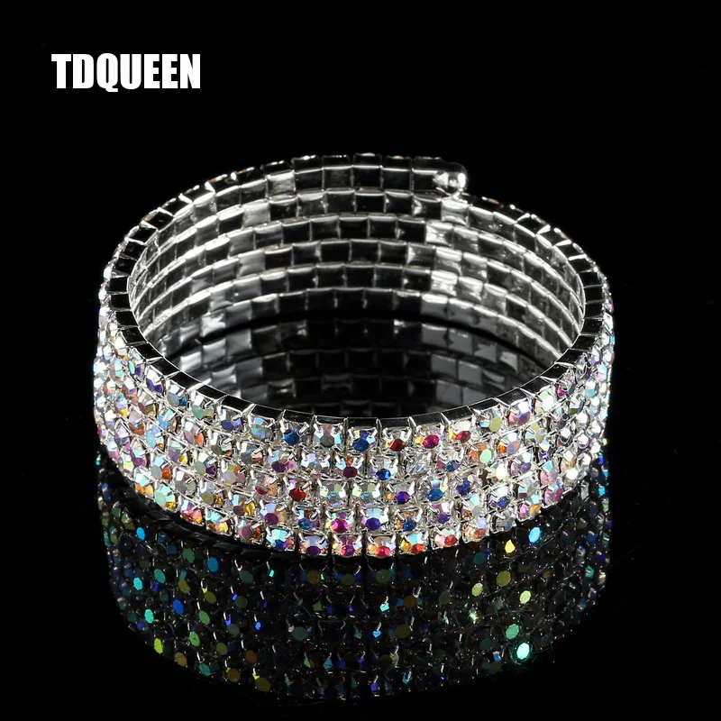 AB Crystal Rhinestone Bangle Bracelets Silver Plated Spiral Upper Arm Bracelet for Women 5 Row Iridescent Color Bracelets Bangle
AB Crystal Rhinestone Bangle Bracelets Silver Plated Spiral Upper Arm Bracelet for Women 5 Row Iridescent Color Bracelets Bangle