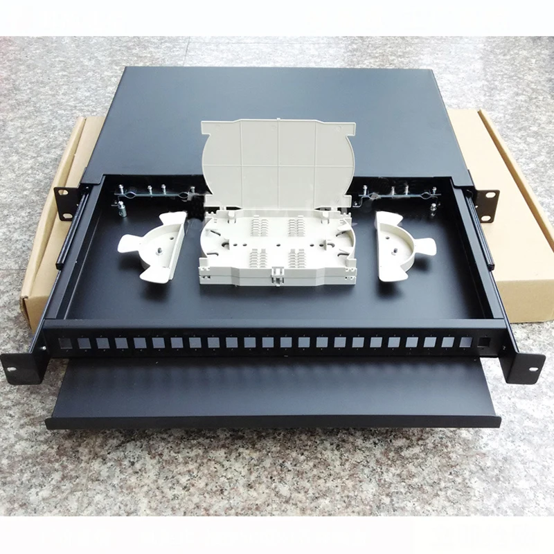 19 inch 24/48cores ODF Pull type optical fiber distribution frame Rack Mounted Indoor fibers Distribution Frame Patch Panel
19 inch 24/48cores ODF Pull type optical fiber distribution frame Rack Mounted Indoor fibers Distribution Frame Patch Panel