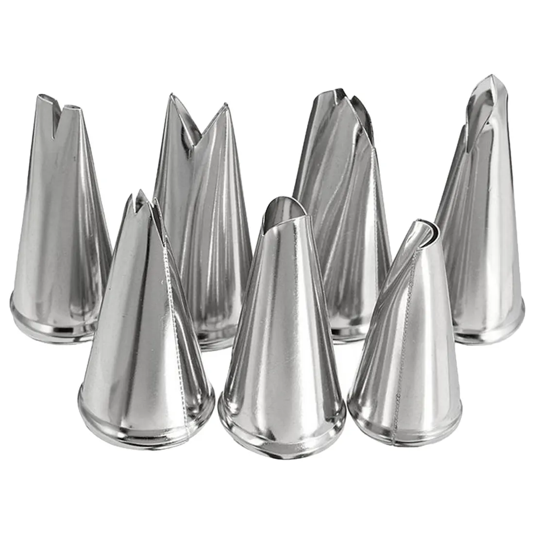 Cake Pastry Fondant Tools 7 Pcs/lot Metal Stainless Steel Decorating Tip Set Leaves Icing Cream Piping Nozzles Cake Decoration
Cake Pastry Fondant Tools 7 Pcs/lot Metal Stainless Steel Decorating Tip Set Leaves Icing Cream Piping Nozzles Cake Decoration