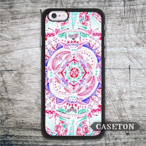 Pastel Pink Flower Mandala font b Case b font For font b iPhone b font 7
