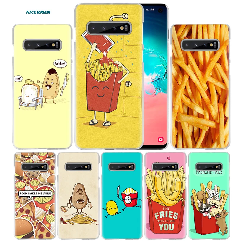

Cute Food French Fries Case for Samsung Galaxy S10 5G S10e S9 S8 M30 M20 M10 J4 J6 Plus J8 2018 Note 8 9 Hard PC Phone Cover NEW
