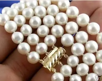 (Mini Order 1) Pretty 3Rows 8-9mm White Pearl Necklace 17-19INCH Pearl Beads Fashion Jewelry Rope Chain Necklace Natural Stone
(Mini Order 1) Pretty 3Rows 8-9mm White Pearl Necklace 17-19INCH Pearl Beads Fashion Jewelry Rope Chain Necklace Natural Stone