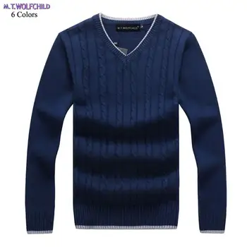 100% Cotton mens v-neck long sleeve knitted sweaters casual mens knitted fashion slim mens clothing 6 colors M-3XL
100% Cotton mens v-neck long sleeve knitted sweaters casual mens knitted fashion slim mens clothing 6 colors M-3XL