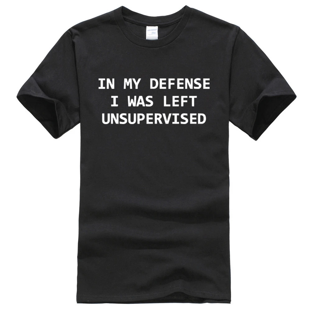 2019 men short sleeve cotton t-shirts in my defense i was left unsupervised letter t shirts man summer o-neck fahsion tops tees
2019 men short sleeve cotton t-shirts in my defense i was left unsupervised letter t shirts man summer o-neck fahsion tops tees