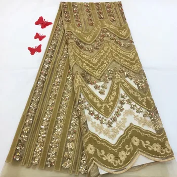 Tulle Embroidered velvet Lace African French Laces Fabrics High Quality Nigerian French Net Lace 2018 With sequins
Tulle Embroidered velvet Lace African French Laces Fabrics High Quality Nigerian French Net Lace 2018 With sequins