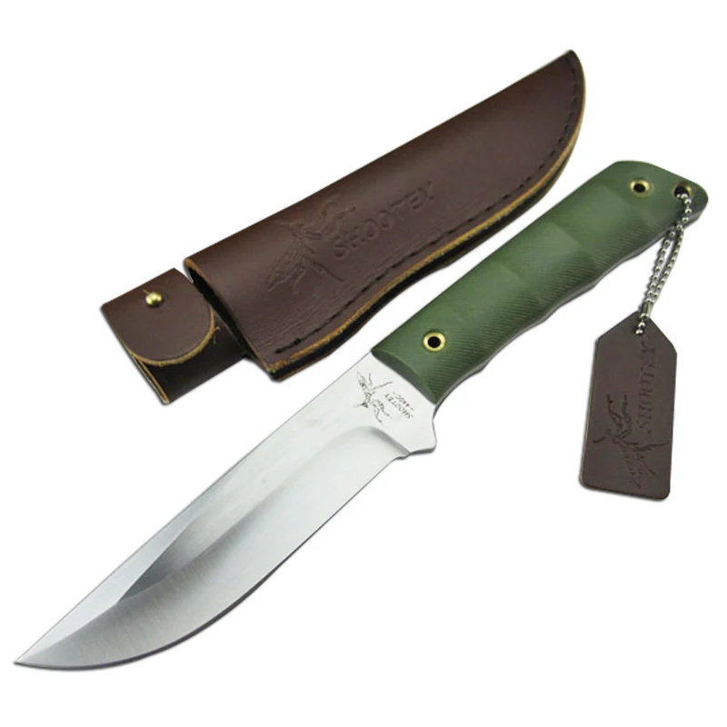 Mengoing Hunting Rescue Fixed Blade Knife 440C Steel Blade Green linen G10 Handle Wildnerness Knives
Mengoing Hunting Rescue Fixed Blade Knife 440C Steel Blade Green linen G10 Handle Wildnerness Knives