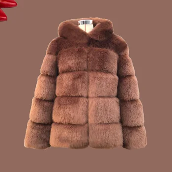 Fashion New Fur Coat Female 2019 New Winter Long Section Imitation Fox Fur Coat Fur One Coat Female
Fashion New Fur Coat Female 2019 New Winter Long Section Imitation Fox Fur Coat Fur One Coat Female