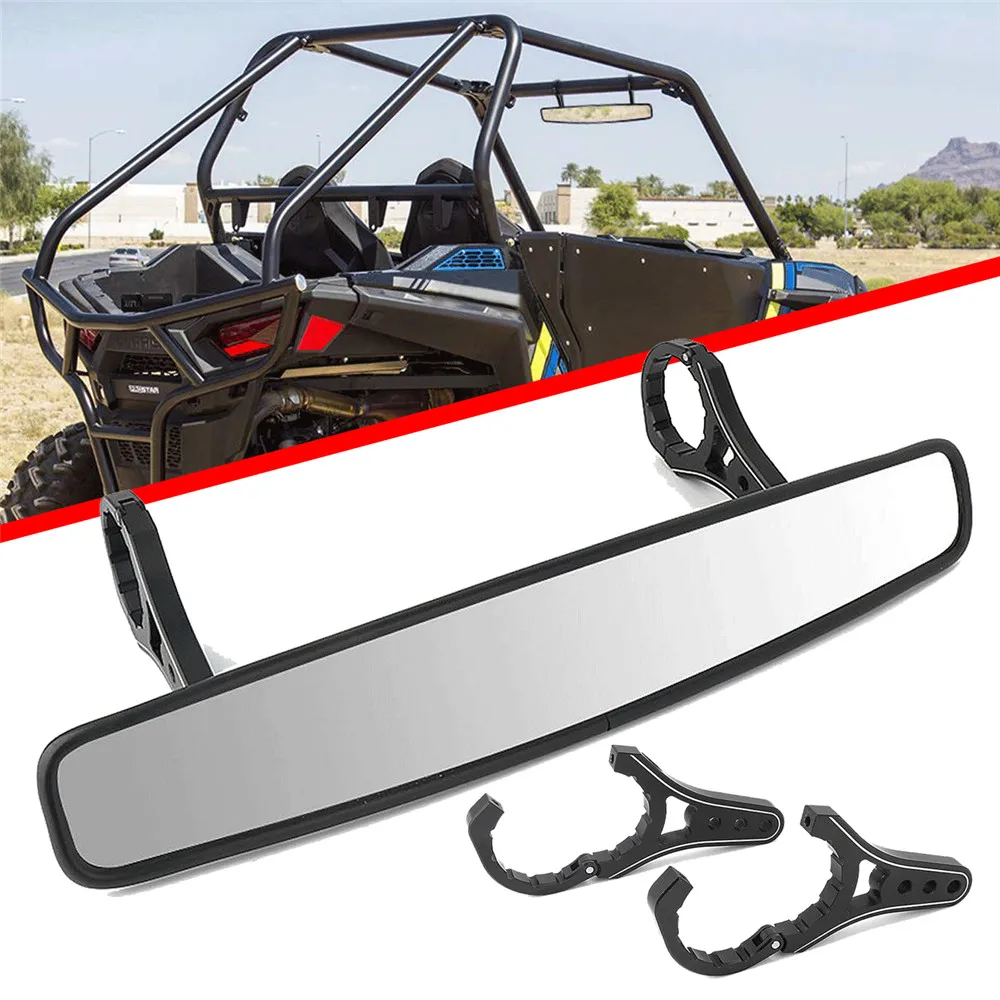 

UTV 1.75" Rear View Center Mirror For KAWASAKI MULE 600 610 2500 Shockable Mirrors For Arctic Cat Wildcat Sport 700