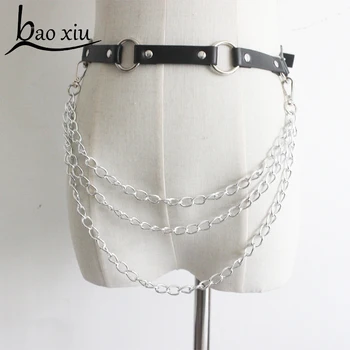 2019 New Pu Leather Harness Belts women Waist Belt Bondage Cage Leisure body Tassel Chain Ladies Straps Suspenders Accessory
2019 New Pu Leather Harness Belts women Waist Belt Bondage Cage Leisure body Tassel Chain Ladies Straps Suspenders Accessory