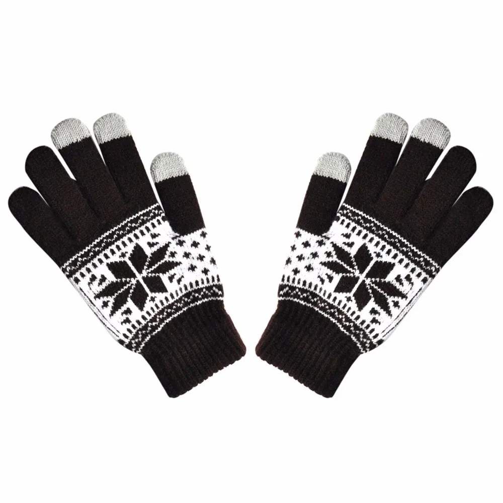 Moda Uomo Donna inverno Guanti Touch Screen Poliestere Elastico Tocco schermo