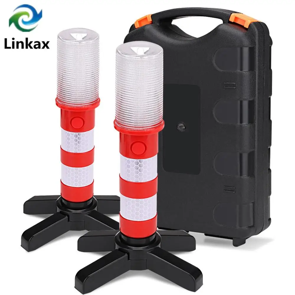 2pc LED Emergency Roadside Flares Detachable Stand Beacon Safety Strobe Light Warning Signal Alert SOS Lamps Magnetic Flashlight
2pc LED Emergency Roadside Flares Detachable Stand Beacon Safety Strobe Light Warning Signal Alert SOS Lamps Magnetic Flashlight