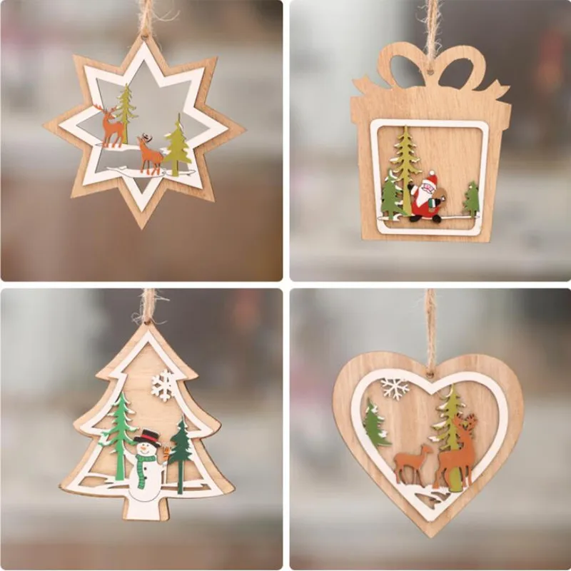 1PC DIY Multi Type Christmas Wooden Snowflake Pendants Ornaments For Christmas Party Xmas Tree Hanging Kids Gifts Decoration
1PC DIY Multi Type Christmas Wooden Snowflake Pendants Ornaments For Christmas Party Xmas Tree Hanging Kids Gifts Decoration