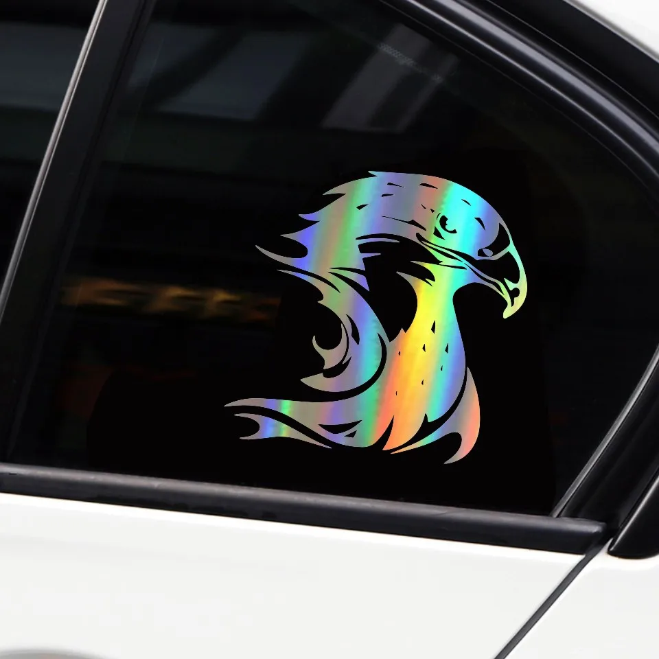 Anycuros Fire Flame Eagle Hawk Head Decal Car Sticker Vinyl Car Styling Accessories Motorcycle Window Toilet Sticker 13.314 (10)