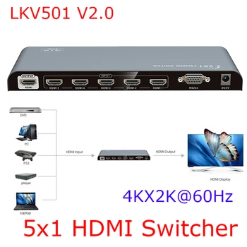 LKV501-V2.0 5X1 HDMI Switch with 4KX2K@60Hz IR Control for PS3, Top Box, PC Kaycube
LKV501-V2.0 5X1 HDMI Switch with 4KX2K@60Hz IR Control for PS3, Top Box, PC Kaycube