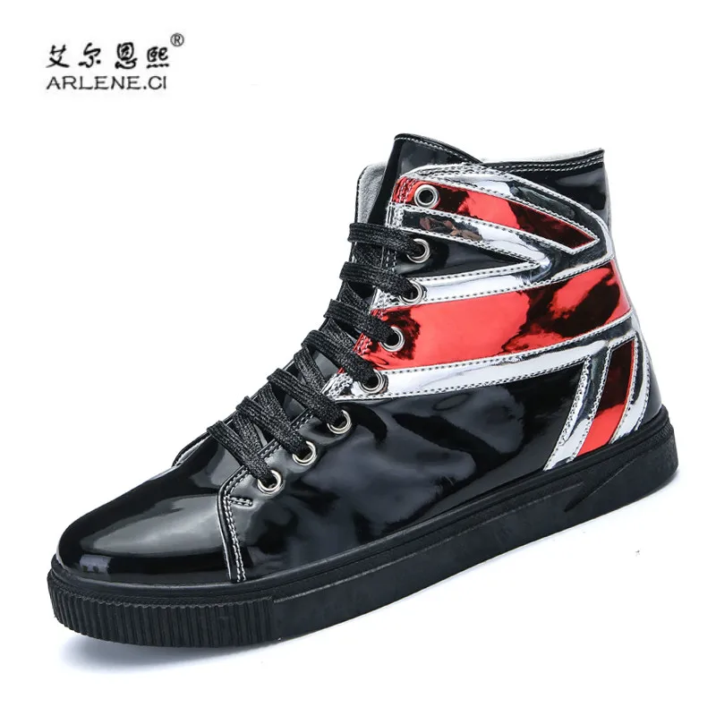 Men Skateboarding Shoes 2018 High Top Male Traning Sports Shoes Men Ankle Boots Sneakers Fitness Shiny Silver Outdoor Shoes
Men Skateboarding Shoes 2018 High Top Male Traning Sports Shoes Men Ankle Boots Sneakers Fitness Shiny Silver Outdoor Shoes