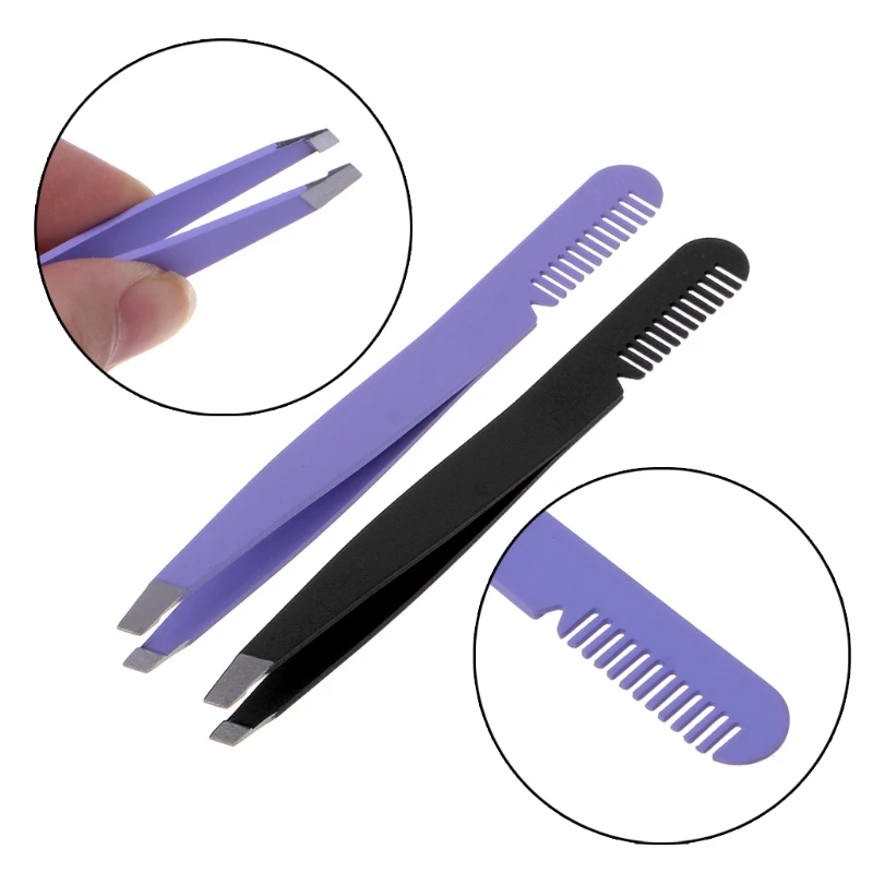 Eyebrow Tweezers Combs Professional Stainless Steel Slant Tip Hair Removal Eye Brow Makeup Tool Useful Beautiful Beard Mini
Eyebrow Tweezers Combs Professional Stainless Steel Slant Tip Hair Removal Eye Brow Makeup Tool Useful Beautiful Beard Mini