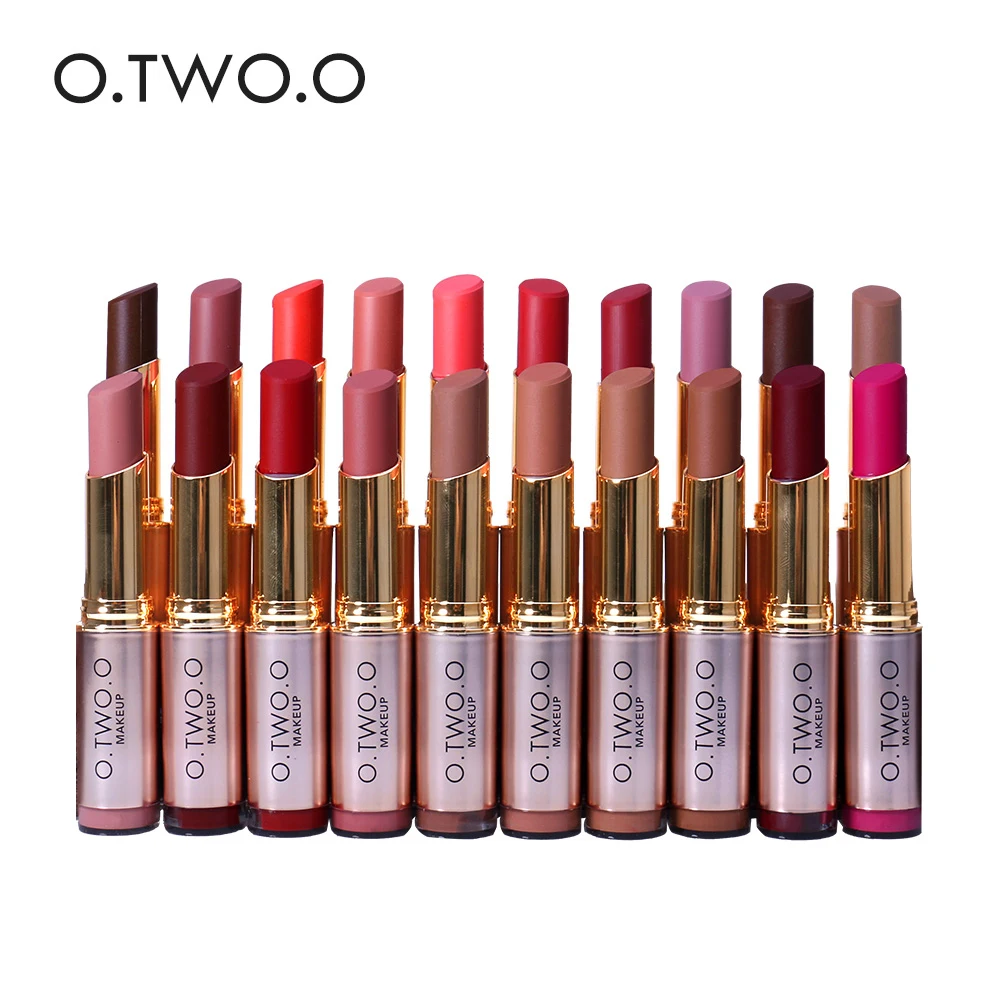 o.two.o New Matte Lip Stick Velvet Color Korean Cosmetics Lipstick Waterproof Pigment Nude Makeup Long Lasting Lipstick Makeup
o.two.o New Matte Lip Stick Velvet Color Korean Cosmetics Lipstick Waterproof Pigment Nude Makeup Long Lasting Lipstick Makeup