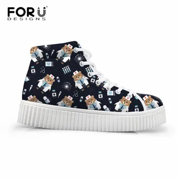 FORUDESIGNS Fashion Women Shoes Nurser Bear Print Platform Shoes Comfortable Flat Creepers for Ladies Girls Casual Women Shoes
FORUDESIGNS Fashion Women Shoes Nurser Bear Print Platform Shoes Comfortable Flat Creepers for Ladies Girls Casual Women Shoes