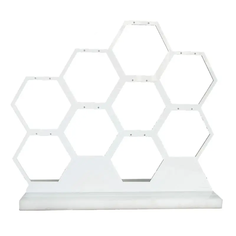 Acrylic White Honeycomb Jewelry Earring Display Stand Holds 9 Jewelry Earrings 31 x 28 cm
Acrylic White Honeycomb Jewelry Earring Display Stand Holds 9 Jewelry Earrings 31 x 28 cm
