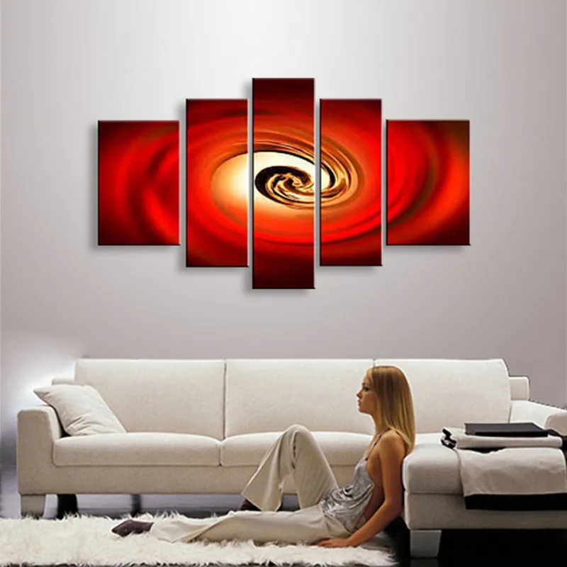 Large 5 Panel Pictures Wall Art Handpainted Abstract Water Red Oil Painting Home Decor Canvas Waves Paintings For Living Room
Large 5 Panel Pictures Wall Art Handpainted Abstract Water Red Oil Painting Home Decor Canvas Waves Paintings For Living Room