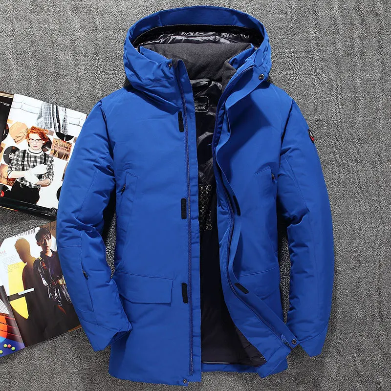 Winter Jacket Men Parkas 70% White Duck Down Parkas Jacket Men Hooded Thick Warm Military Jacket Doudoune Homme Outcoat 
Winter Jacket Men Parkas 70% White Duck Down Parkas Jacket Men Hooded Thick Warm Military Jacket Doudoune Homme Outcoat