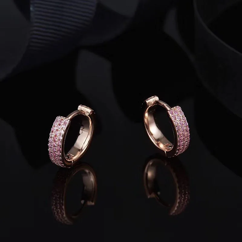 SLJELY Fashion 925 Sterling Silver Pink Orange Black 4 Colors Simple Circle Anneau Hoop Earrings Pave Zirconia Women Jewelry
SLJELY Fashion 925 Sterling Silver Pink Orange Black 4 Colors Simple Circle Anneau Hoop Earrings Pave Zirconia Women Jewelry
