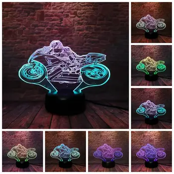 Luminous Motor Model 3D Illusion NightLight LED 7 Colors Mixed Changing Glow Light Racing Motorcycle action & toy figures
Luminous Motor Model 3D Illusion NightLight LED 7 Colors Mixed Changing Glow Light Racing Motorcycle action & toy figures