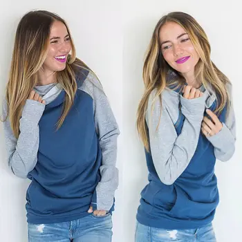 New Women Sweatshirt Long Sleeve Hoodie Womens Pullover Sweatshirt Female Loose Casual Hooded Clothes Patchwork Women Hoodies
New Women Sweatshirt Long Sleeve Hoodie Womens Pullover Sweatshirt Female Loose Casual Hooded Clothes Patchwork Women Hoodies