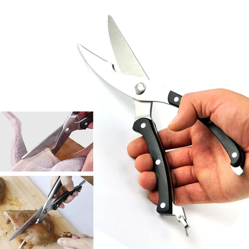 10'' Cutter Cook Stainless Steel Chicken Bone Tool shear cut Duck Fish Poultry Kitchen scissor with Safe Lock
10'' Cutter Cook Stainless Steel Chicken Bone Tool shear cut Duck Fish Poultry Kitchen scissor with Safe Lock