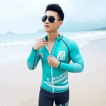 Dive&Sail men long sleeves lycra zipper shirts beach shirt diving surfing quick drying UV protection swimsuit for surfing
Dive&Sail men long sleeves lycra zipper shirts beach shirt diving surfing quick drying UV protection swimsuit for surfing