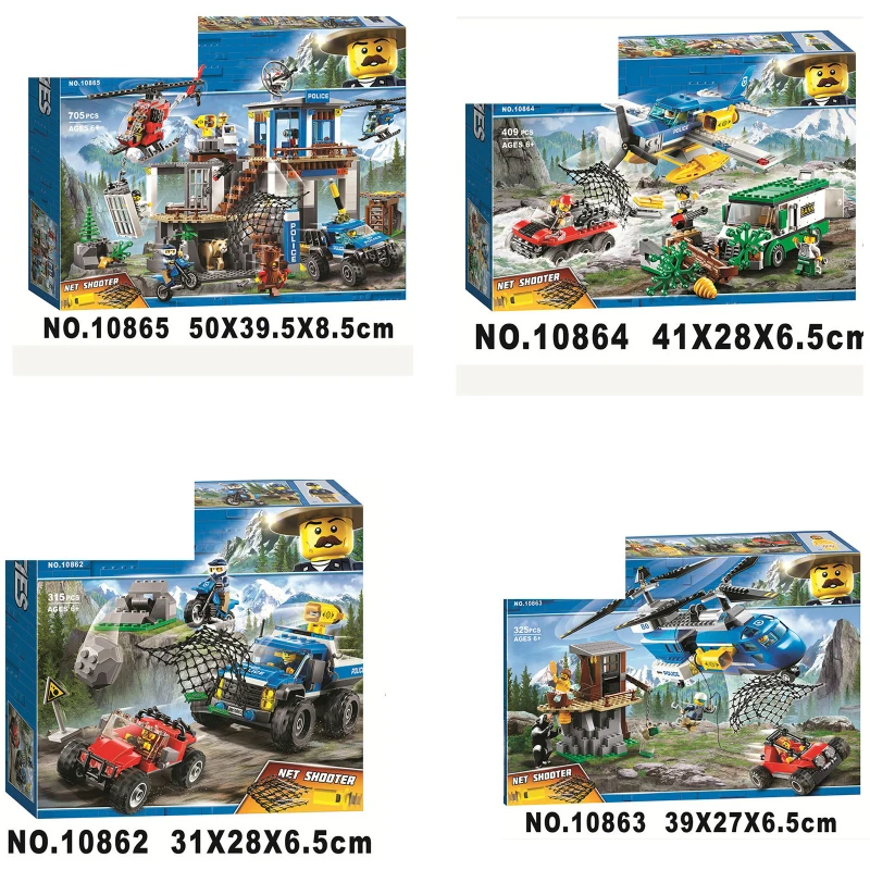 New City series Mountain Police Headquarters Building Block Educational DIY Toy For Children Gift 10865 with Legoing 60174
New City series Mountain Police Headquarters Building Block Educational DIY Toy For Children Gift 10865 with Legoing 60174