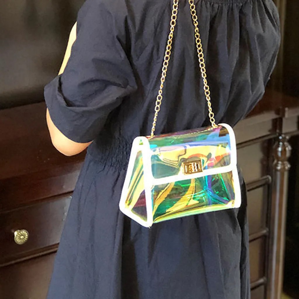 Women Shoulder Bag Laser clear Transparent Crossbody Bags Messenger Shoulder Beach Bag 2019 New Design colorful Shoulder Bags
Women Shoulder Bag Laser clear Transparent Crossbody Bags Messenger Shoulder Beach Bag 2019 New Design colorful Shoulder Bags