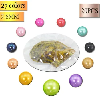 New 2018 Wholesale 28-color Freshwater Pearl Oyster Round multicolor pearls 7-8mm Natural charming saltwater Oyster Pearl AR017
New 2018 Wholesale 28-color Freshwater Pearl Oyster Round multicolor pearls 7-8mm Natural charming saltwater Oyster Pearl AR017