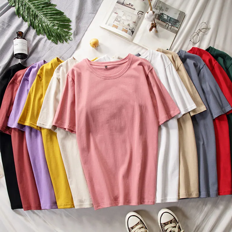 Plus Size Cotton Women Oversize Tshirt Top Solid O-neck Short Sleeve Female T-shirts 2019 Summer Fashion Casual Loose Woman Tops
Plus Size Cotton Women Oversize Tshirt Top Solid O-neck Short Sleeve Female T-shirts 2019 Summer Fashion Casual Loose Woman Tops