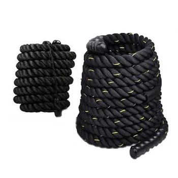 12M/15M Dacron Material Heavy Black Gold Battling Rope Physical Body Strength Training Sport Fitness Exercise Workout Rope
12M/15M Dacron Material Heavy Black Gold Battling Rope Physical Body Strength Training Sport Fitness Exercise Workout Rope