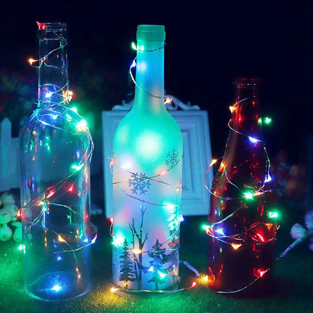 1m 10 LEDS Wine Bottle Lights With Cork Built In Battery LED Cork Shape Silver Copper Wire Colorful Fairy Mini String Lights #10
1m 10 LEDS Wine Bottle Lights With Cork Built In Battery LED Cork Shape Silver Copper Wire Colorful Fairy Mini String Lights #10