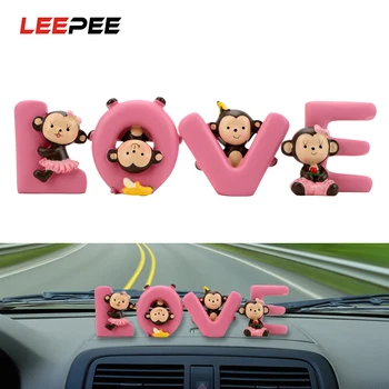 LEEPEE Car Ornament Cartoon Dashboard Decoration Gift For Children Kids Auto Accessories Love Alphabet Monkey Banana Monkey Doll
LEEPEE Car Ornament Cartoon Dashboard Decoration Gift For Children Kids Auto Accessories Love Alphabet Monkey Banana Monkey Doll